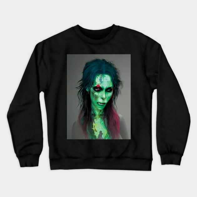 Zombie Crewneck Sweatshirt by Cosmic Capricorn